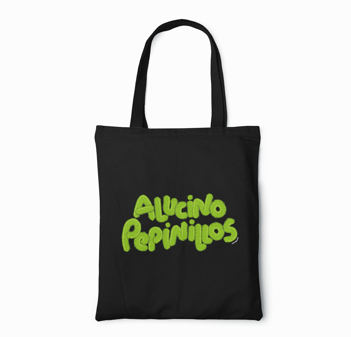 Alucino pepinillos - Totebag (Negra)