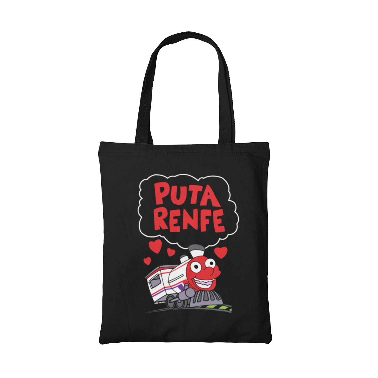 Puta Renfe - Totebag (Negra)