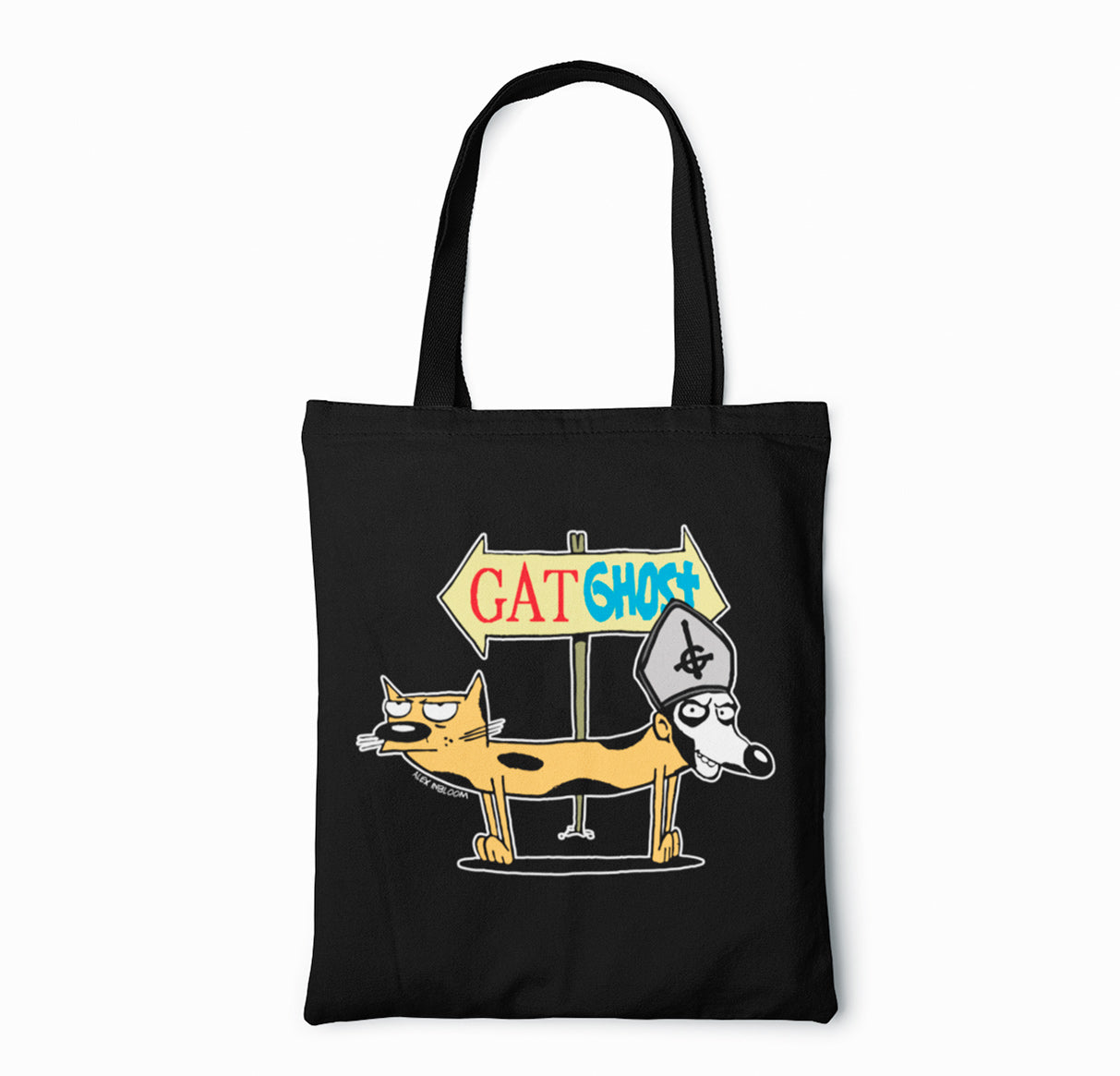 Gat i Ghost - Totebag (Negra)