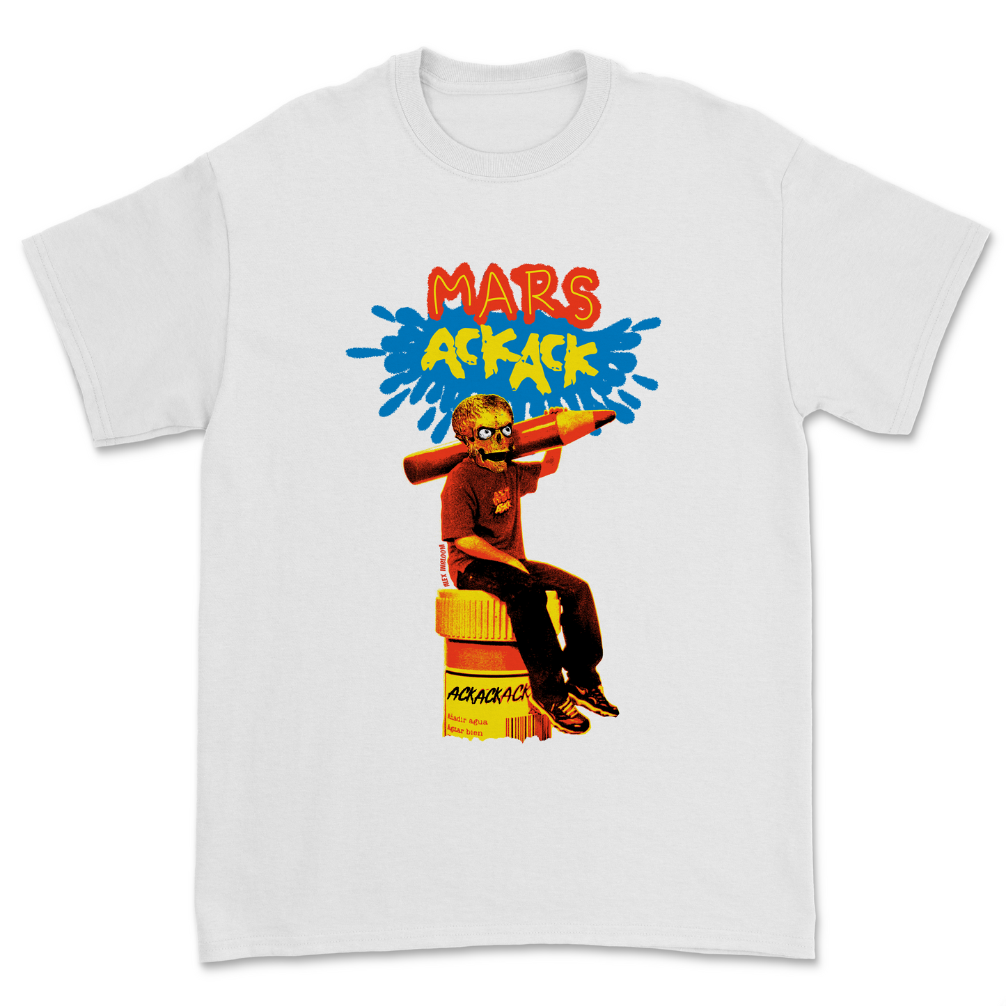 Mars AckAck - Alex Inbloom Unisex / Blanco / XS Camisas y tops