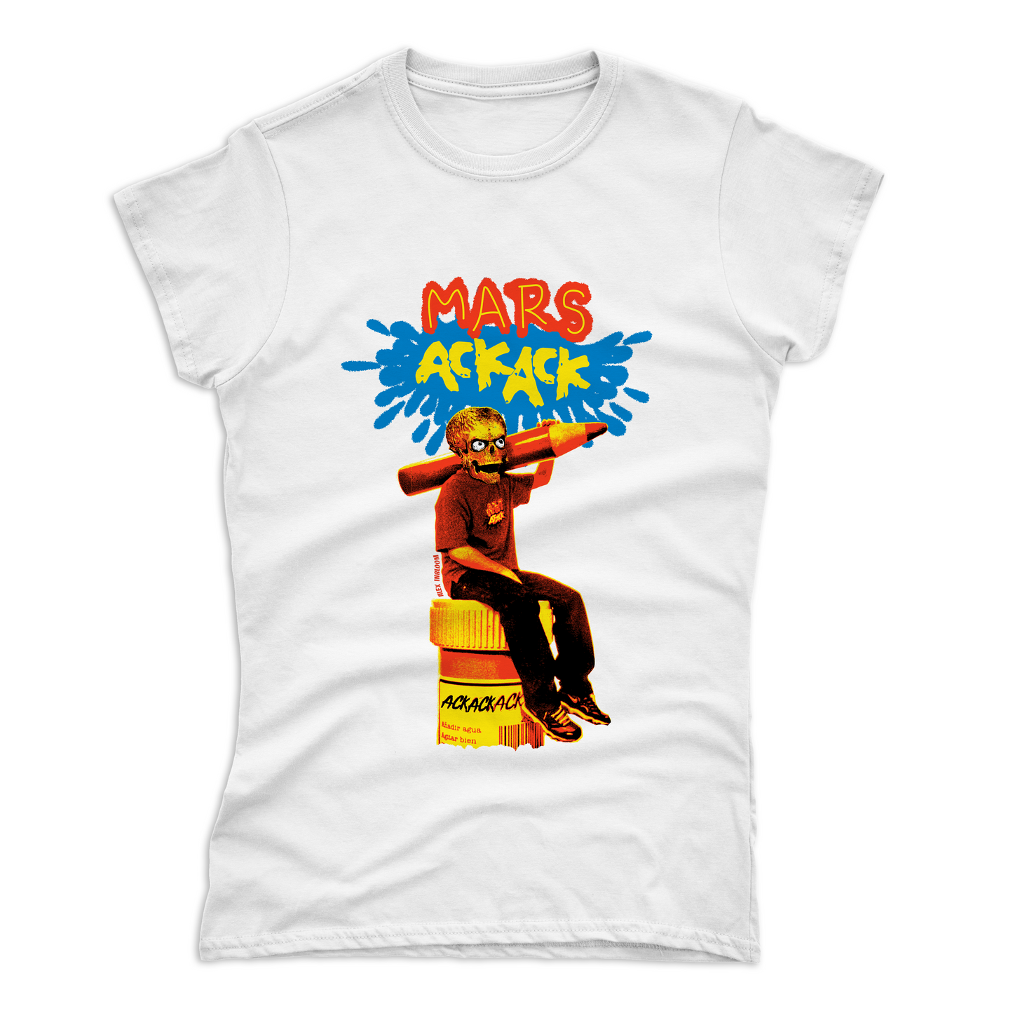 Mars AckAck - Alex Inbloom Chica / Blanco / XS Camisas y tops