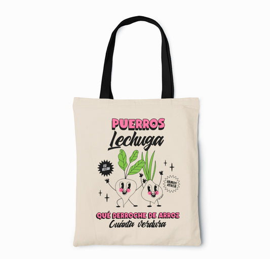 Go Vegan (Vamos Venga) - Totebag (Asas negras)
